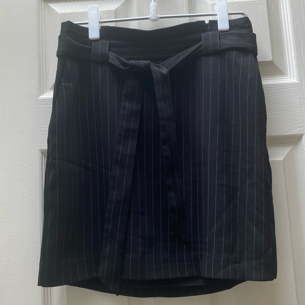 EXPRESS | High Rise Stripe Paper Bag Skirt Size 6 - Picture 14 of 14